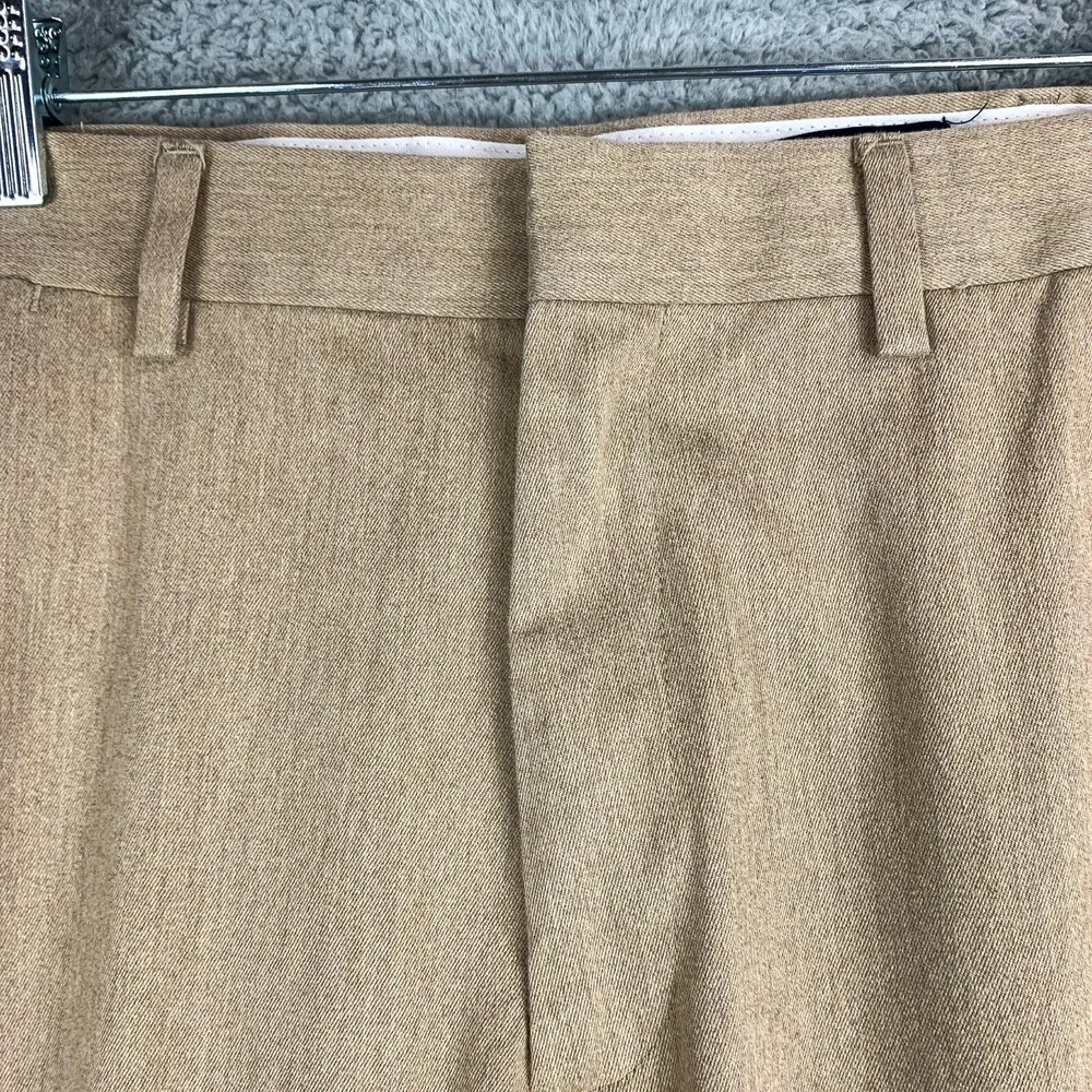 Lands End Pants Mens 34 Tan Traditional‎ Fit Straight Chino Business Casual Work